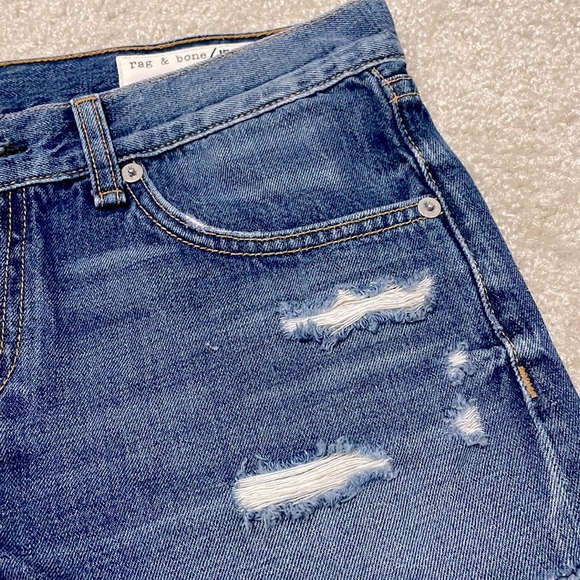 Rag & Bone Distressed Jean Shorts, Size 26 - Picture 6 of 7